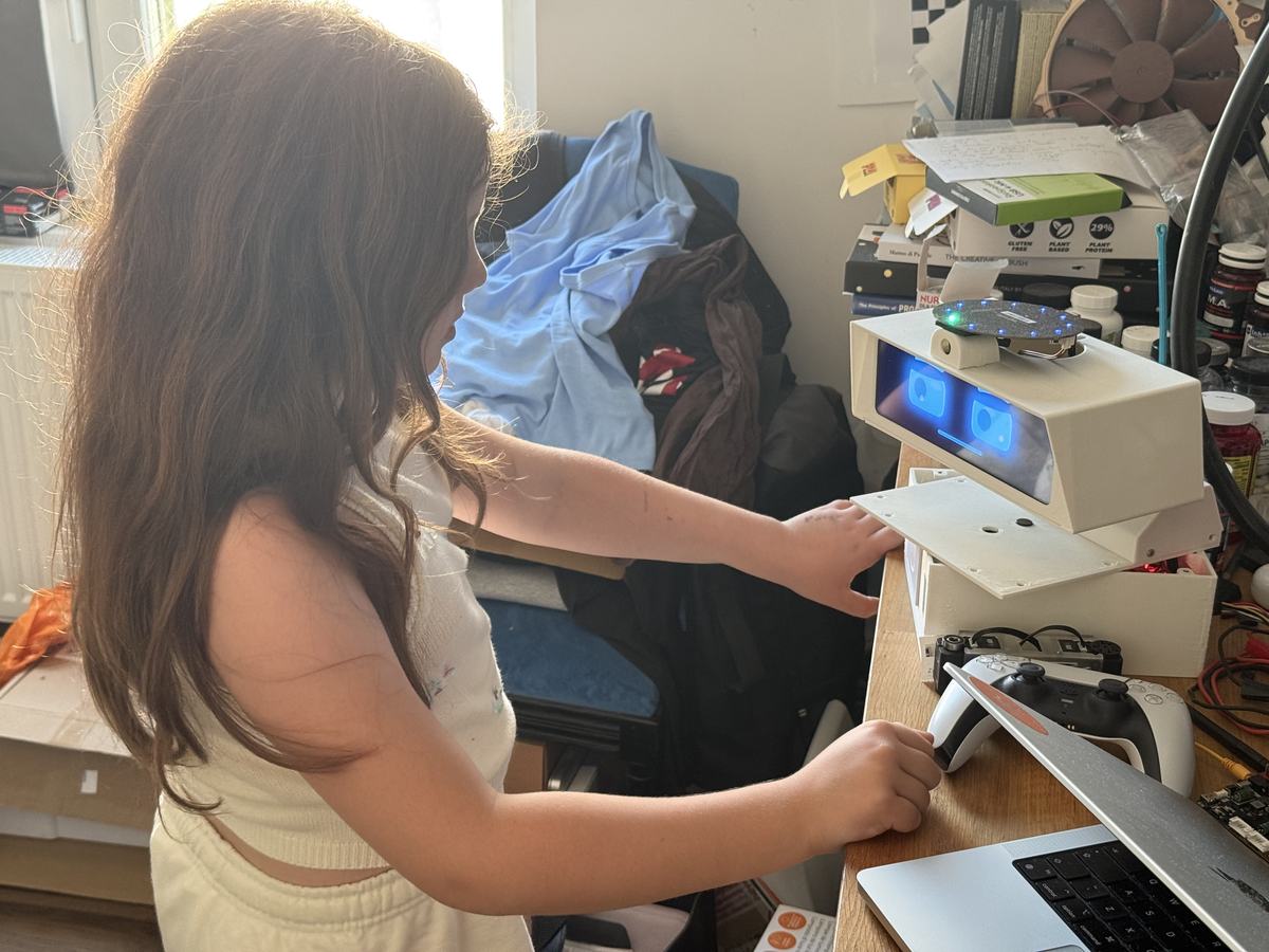 My daughter having way more fun than I anticipated